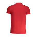Rotes Herren-Poloshirt aus Baumwolle