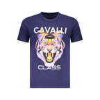 Blu Baumwoll-T-Shirt für Herren