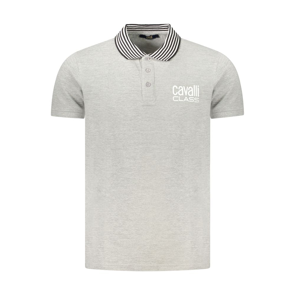 Grigio Baumwoll-Herrenpoloshirt