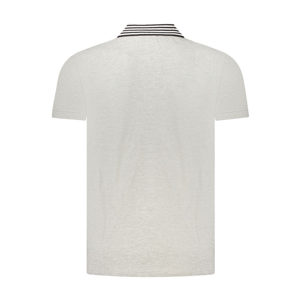 Grigio Baumwoll-Herrenpoloshirt