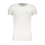 Weißes Herren-T-Shirt aus Baumwolle