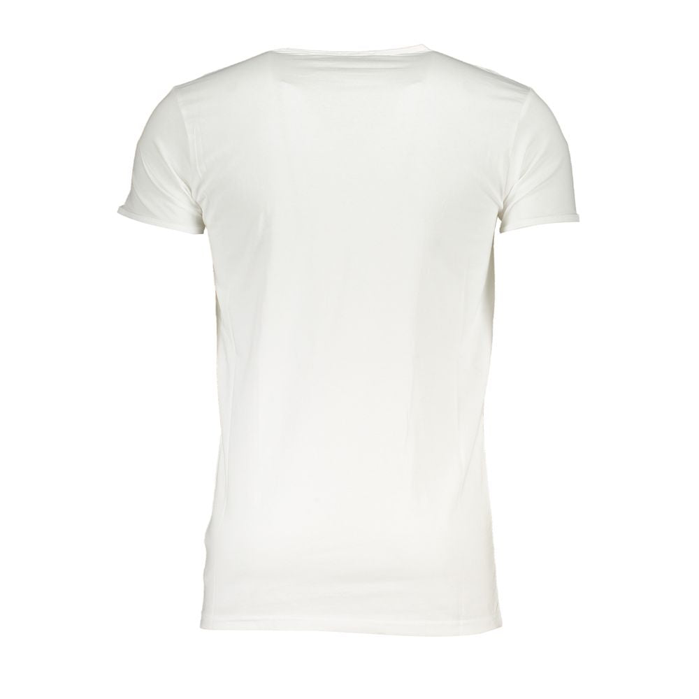 Weißes Herren-T-Shirt aus Baumwolle