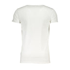 Weißes Herren-T-Shirt aus Baumwolle