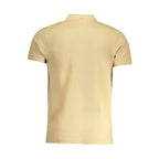 Beigefarbenes Baumwoll-Poloshirt