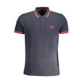 Blaues Baumwoll-Poloshirt für Herren
