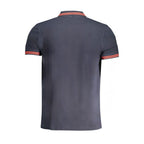 Blaues Baumwoll-Poloshirt für Herren