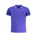Blaues Baumwoll-Poloshirt für Herren