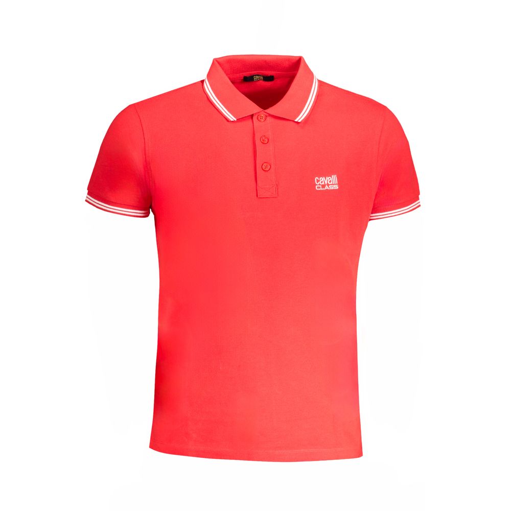 Rotes Herren-Poloshirt aus Baumwolle