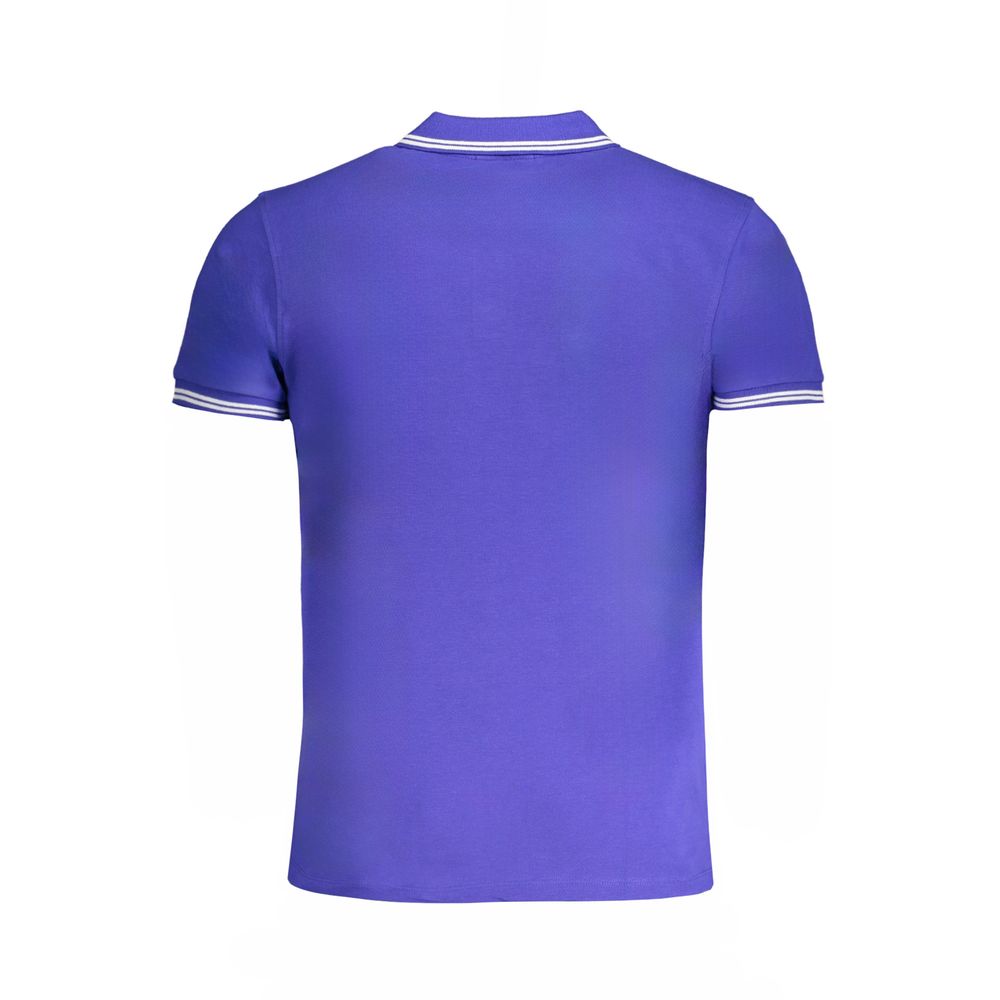 Blaues Baumwoll-Poloshirt für Herren