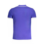 Blaues Baumwoll-Poloshirt für Herren