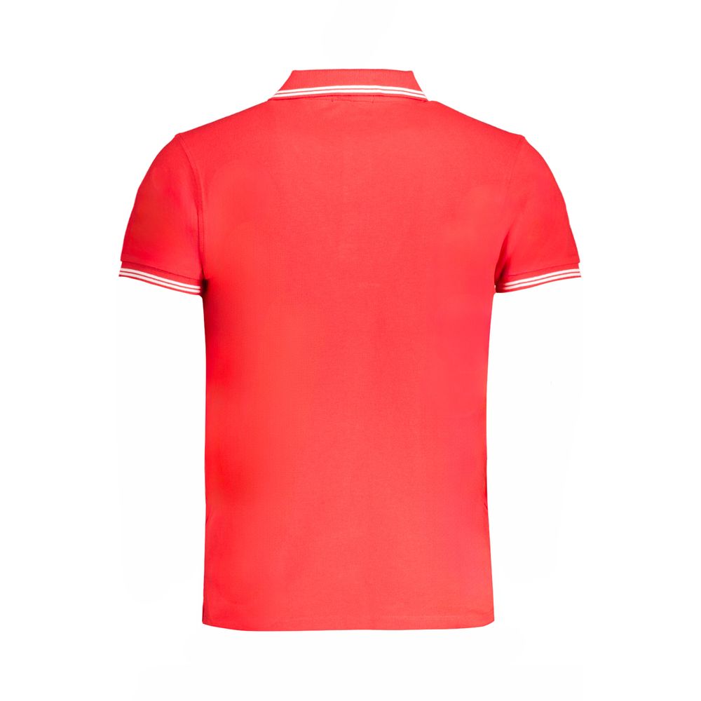 Rotes Herren-Poloshirt aus Baumwolle