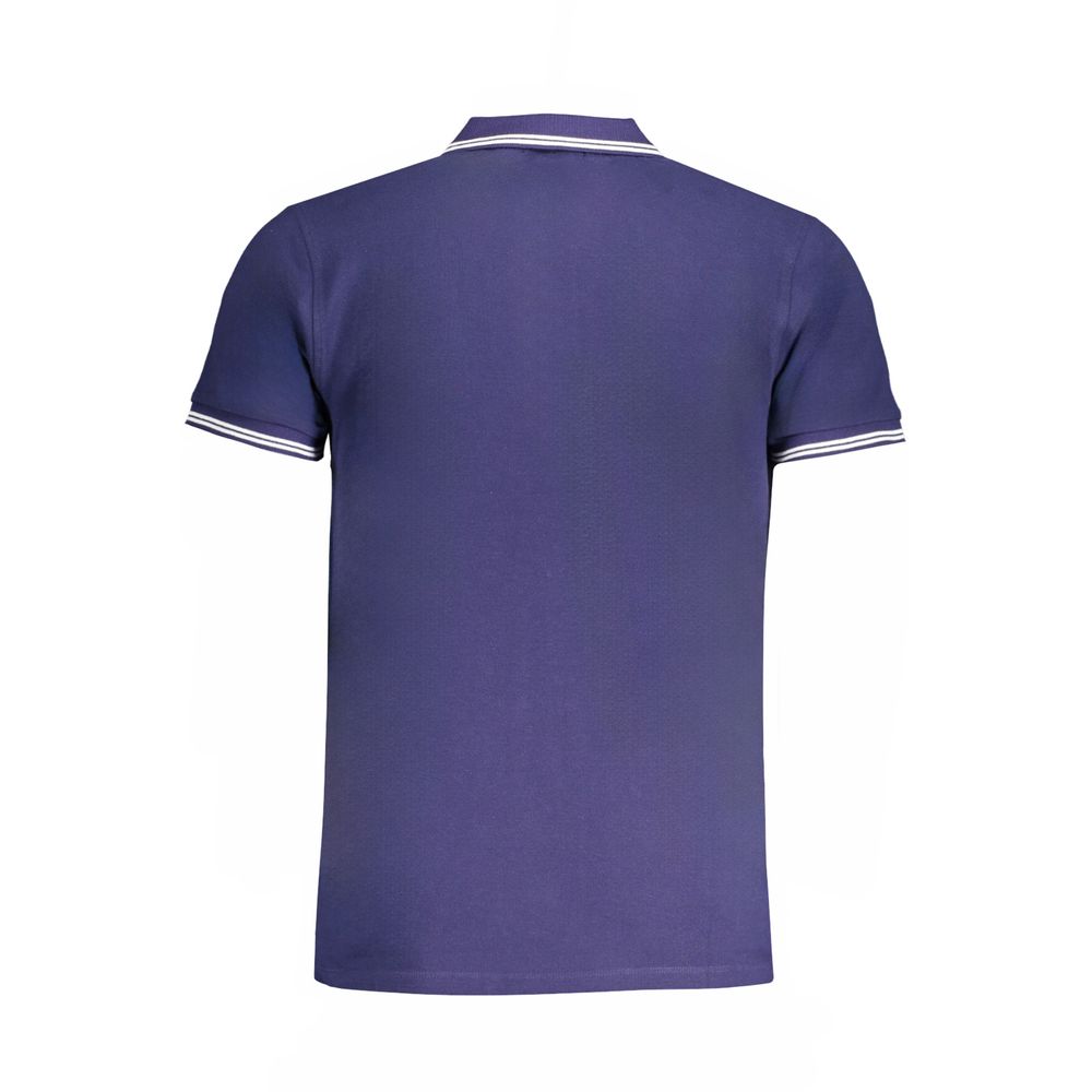 Blaues Baumwoll-Poloshirt für Herren