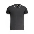 Nero Baumwoll-Herrenpoloshirt