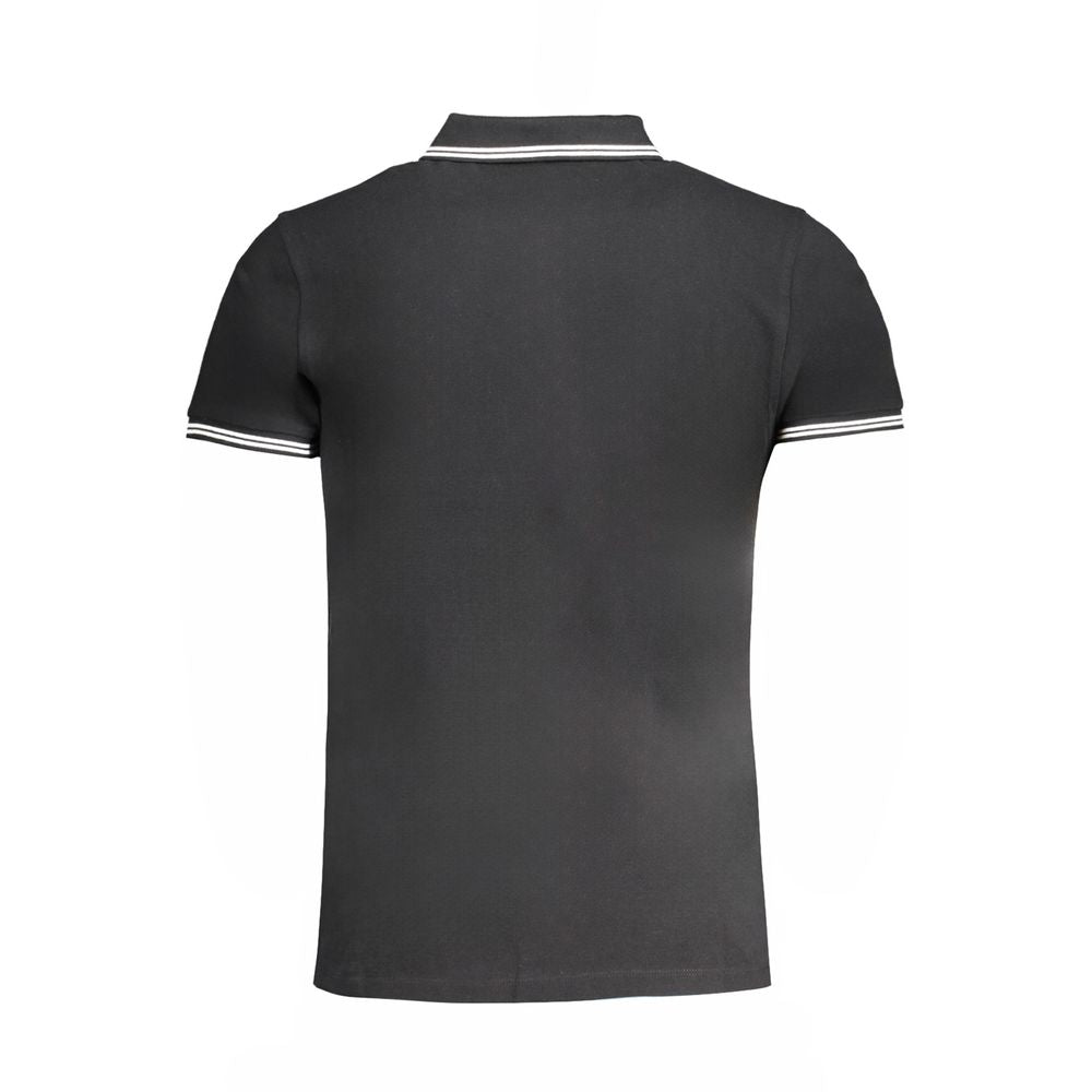 Nero Baumwoll-Herrenpoloshirt