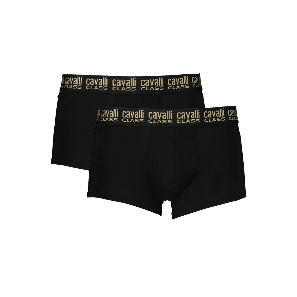 Schwarz Baumwolle Männer Boxer