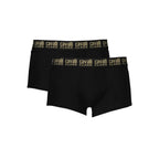 Schwarz Baumwolle Männer Boxer