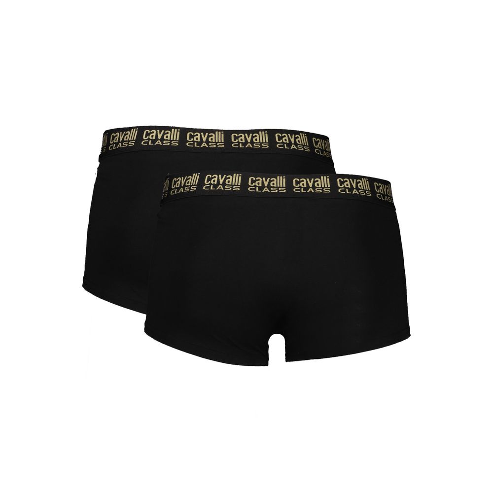 Schwarz Baumwolle Männer Boxer