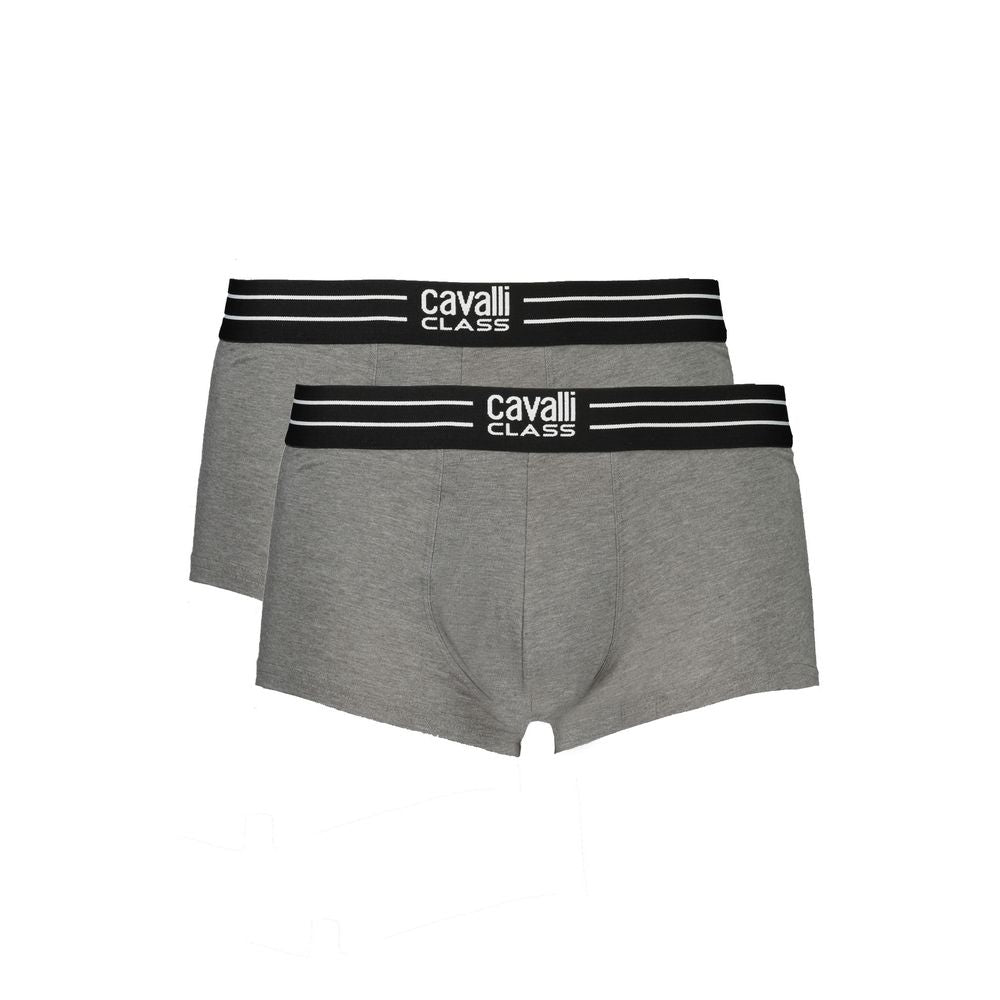 Grigio Herren-Boxershorts aus Baumwolle