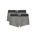 Grigio Herren-Boxershorts aus Baumwolle
