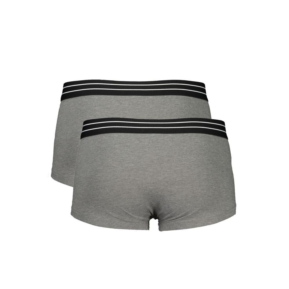 Grigio Herren-Boxershorts aus Baumwolle