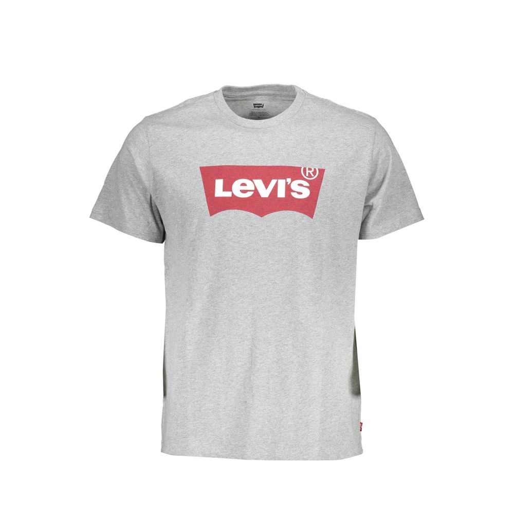 Graues T-Shirt aus Baumwolle