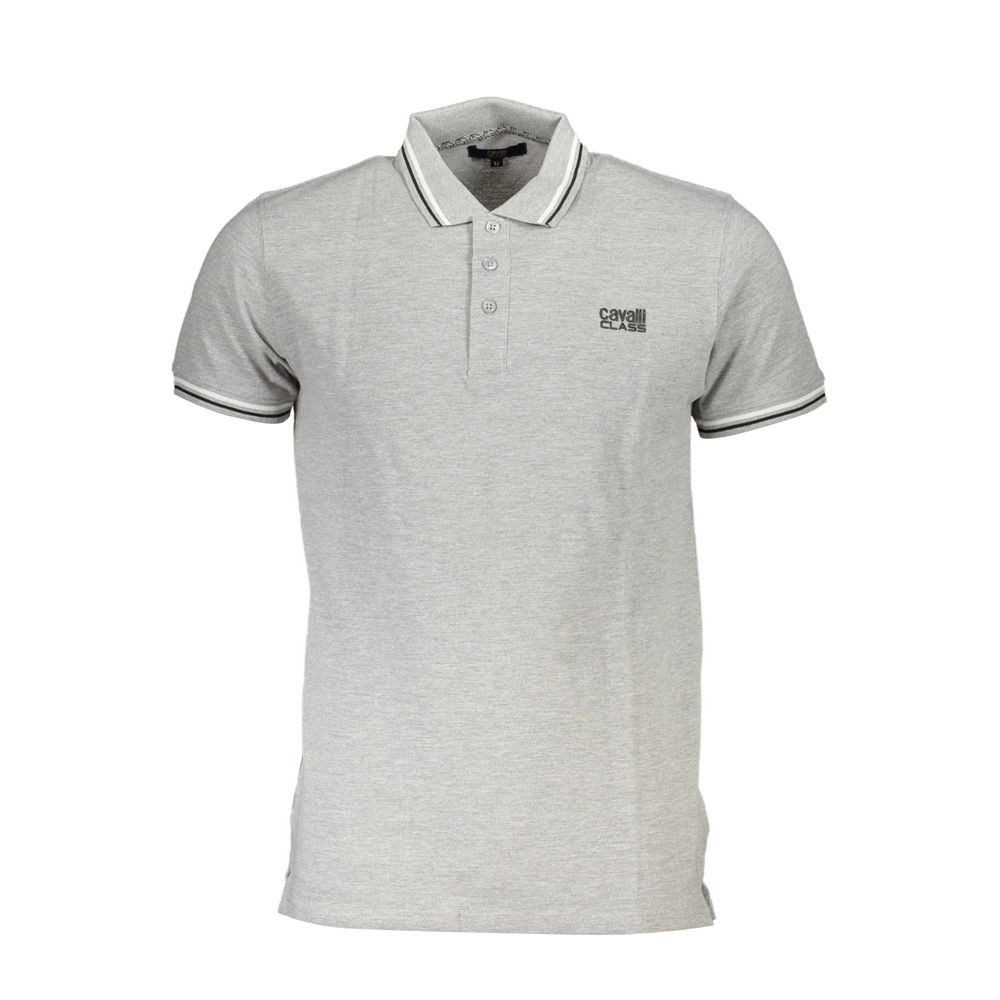 Grigio Baumwoll-Herrenpoloshirt