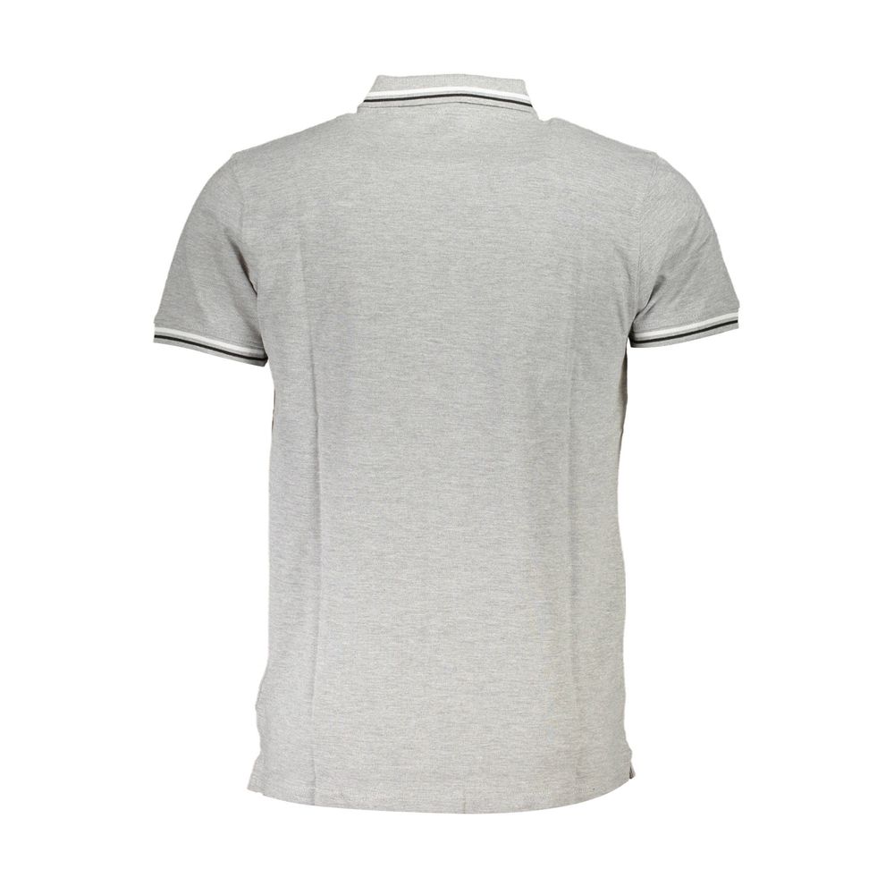 Grigio Baumwoll-Herrenpoloshirt
