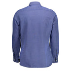 Herrenhemd aus blauer Baumwolle