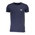 Blaues Baumwoll-T-Shirt für Herren