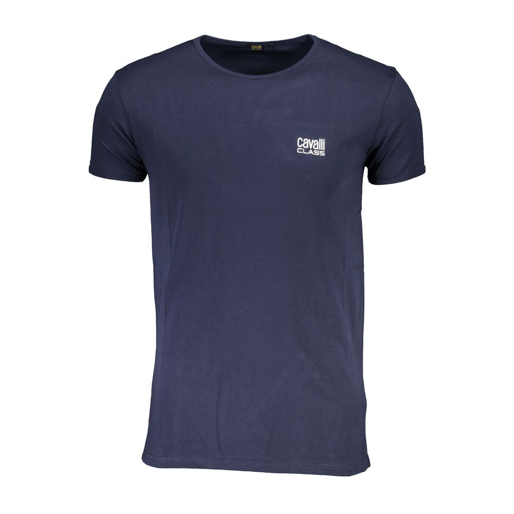 Blaues Baumwoll-T-Shirt für Herren