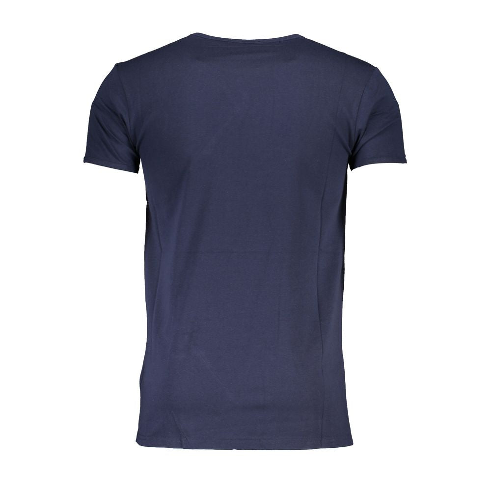 Blaues Baumwoll-T-Shirt für Herren