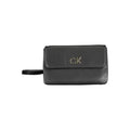 Schwarze Damen-Handtasche aus Polyester
