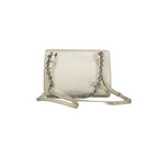 Beigefarbene Polyester-Handtasche