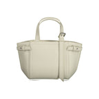 Weiße Polyester-Handtasche