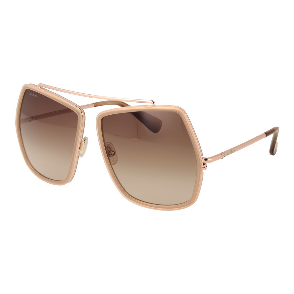 Beige Sonnenbrille aus Metall 1062243