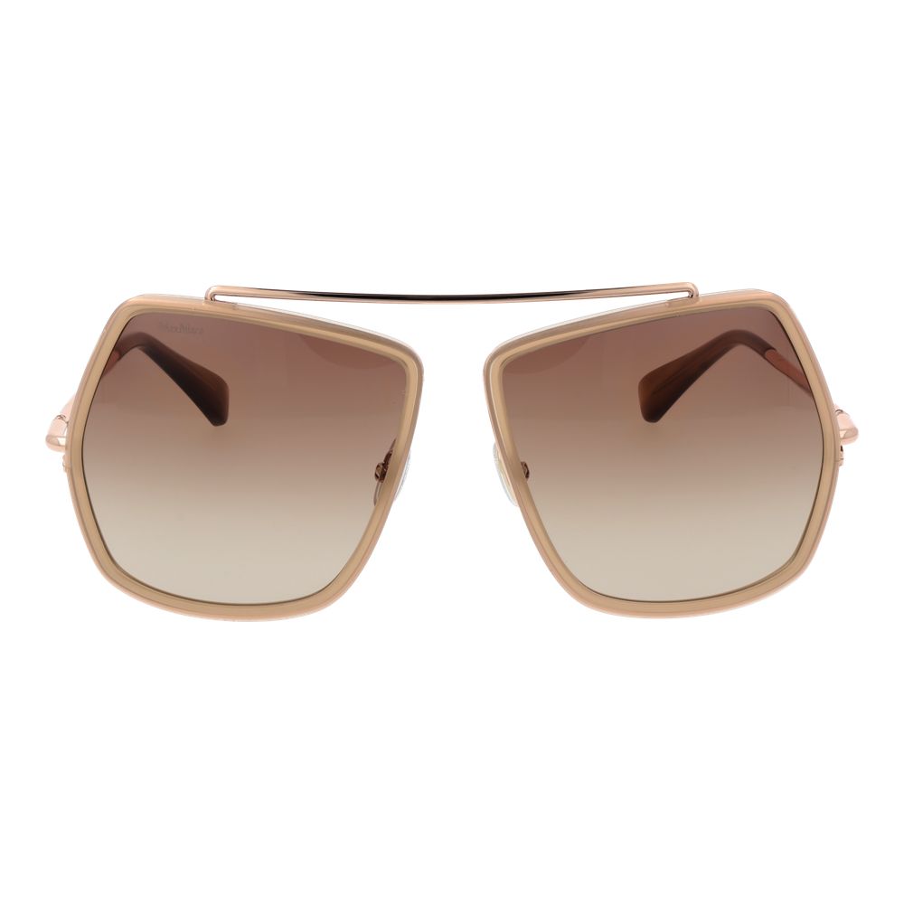 Beige Sonnenbrille aus Metall 1062243