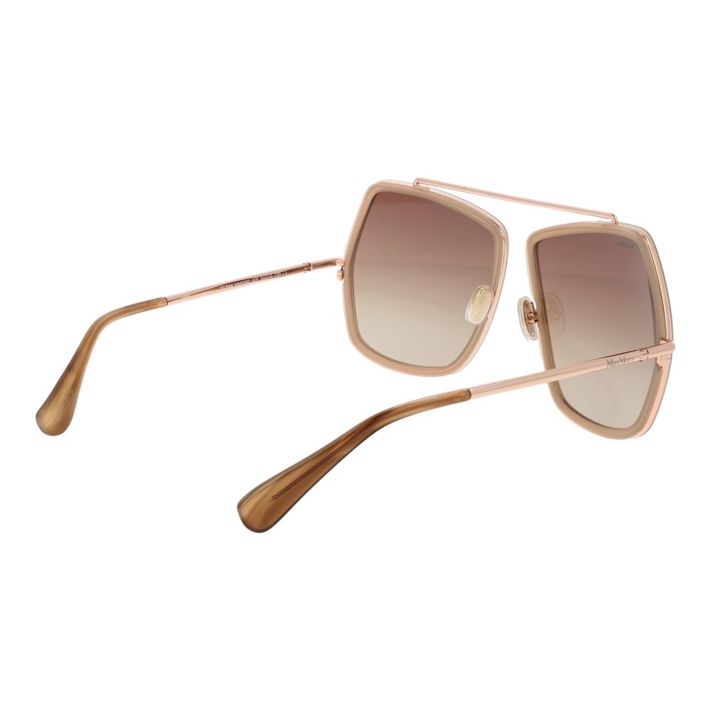 Beige Sonnenbrille aus Metall 1062243