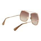 Beige Sonnenbrille aus Metall 1062243
