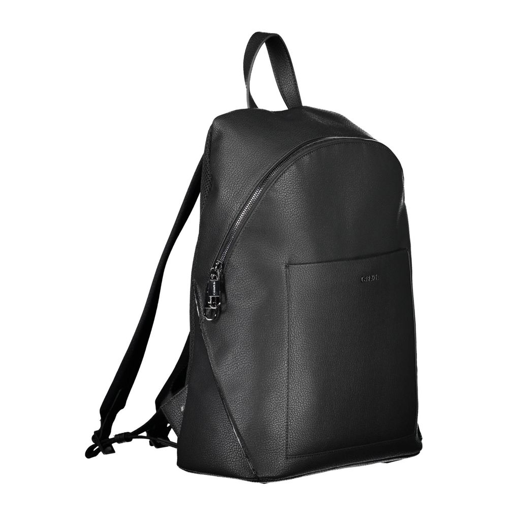 Schwarzer Polyester-Rucksack