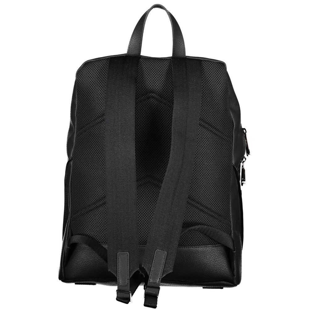 Schwarzer Polyester-Rucksack