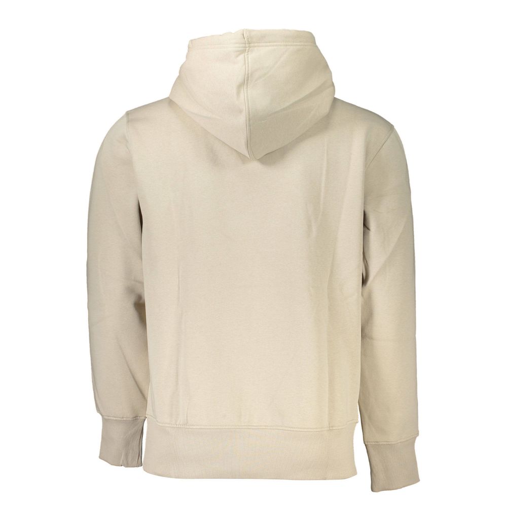Beiger Baumwollpullover für Herren