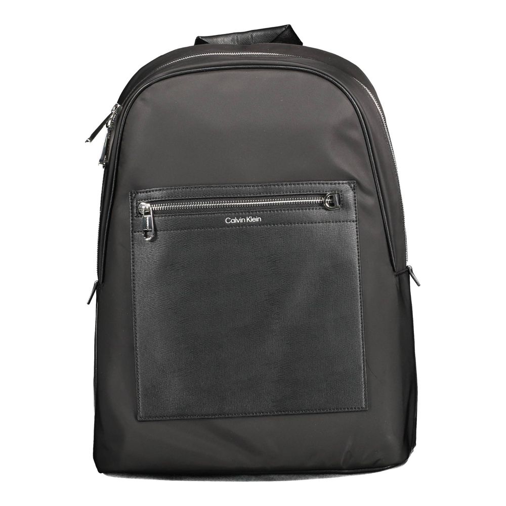 Schwarzer Rucksack aus Polyester für Herren