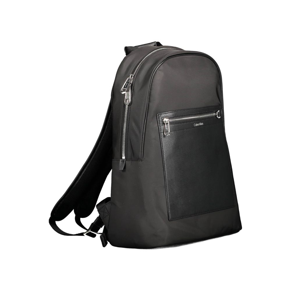 Schwarzer Rucksack aus Polyester für Herren