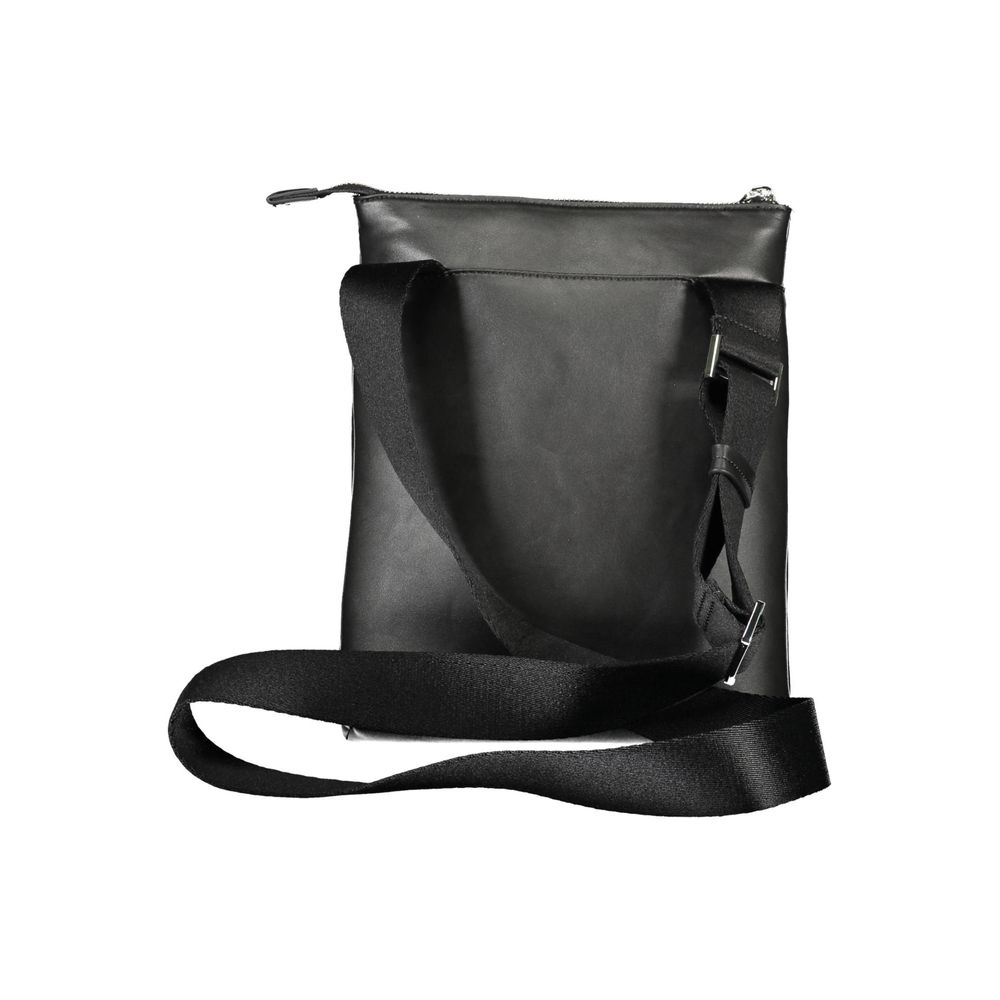 Schwarze Polyester-Umhängetasche