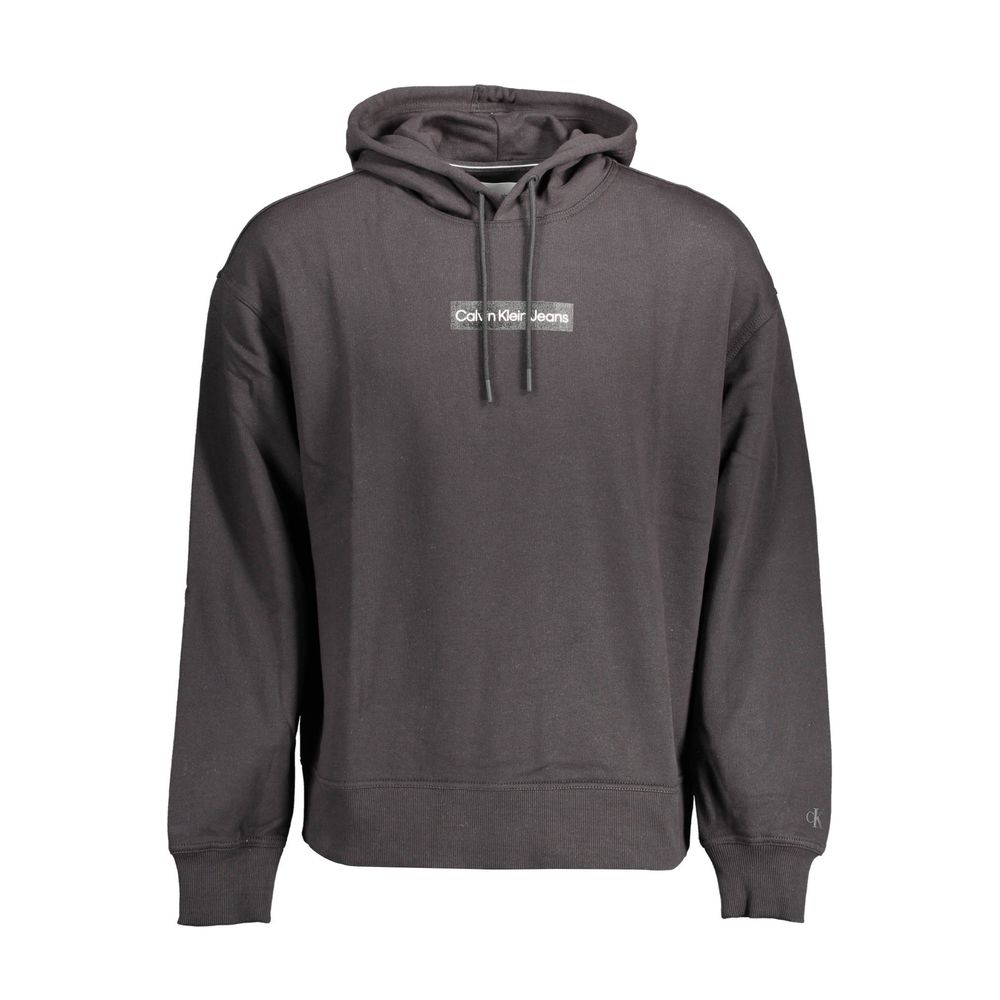 Schwarzer Herren-Hoodie aus Baumwolle