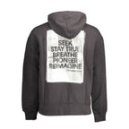 Schwarzer Herren-Hoodie aus Baumwolle