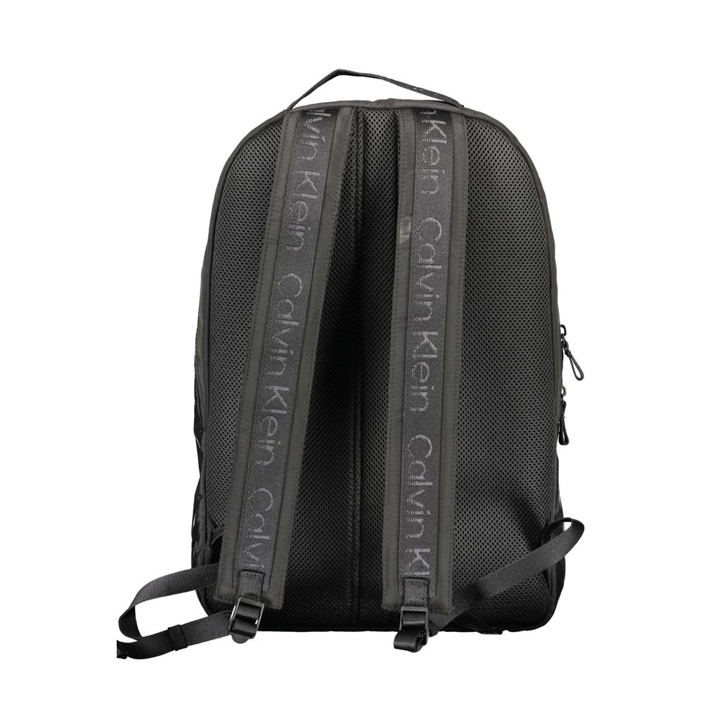 Schwarzer Polyester-Rucksack