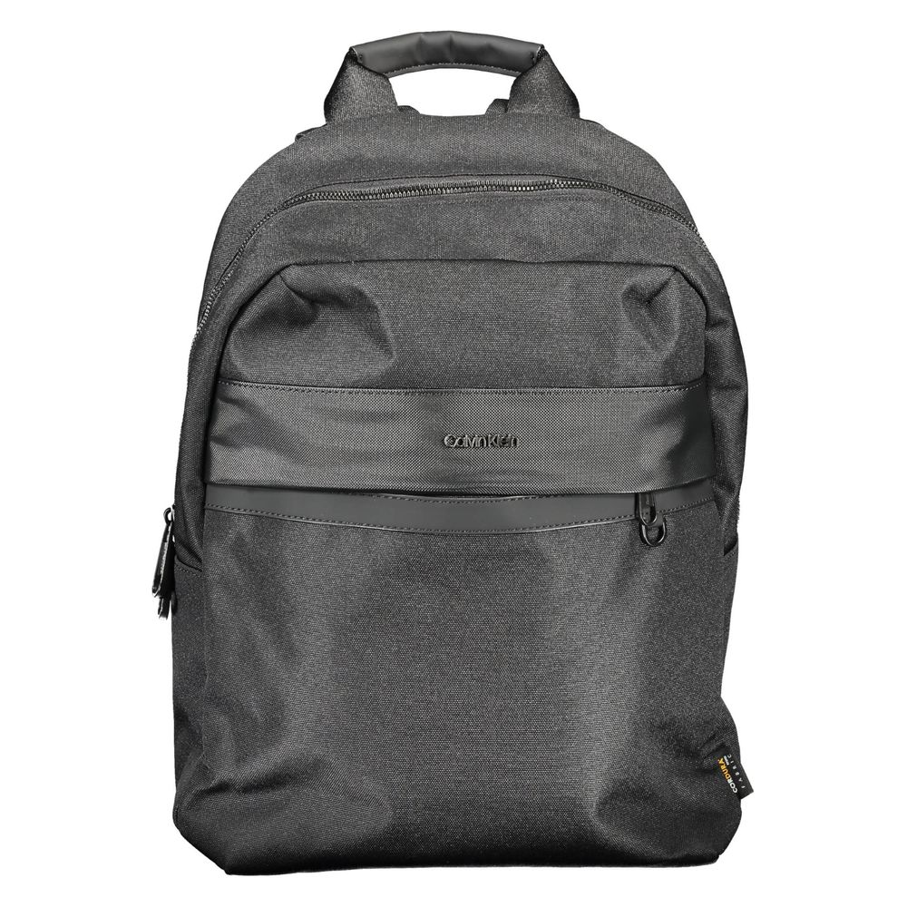 Schwarzer Rucksack aus Polyester für Herren