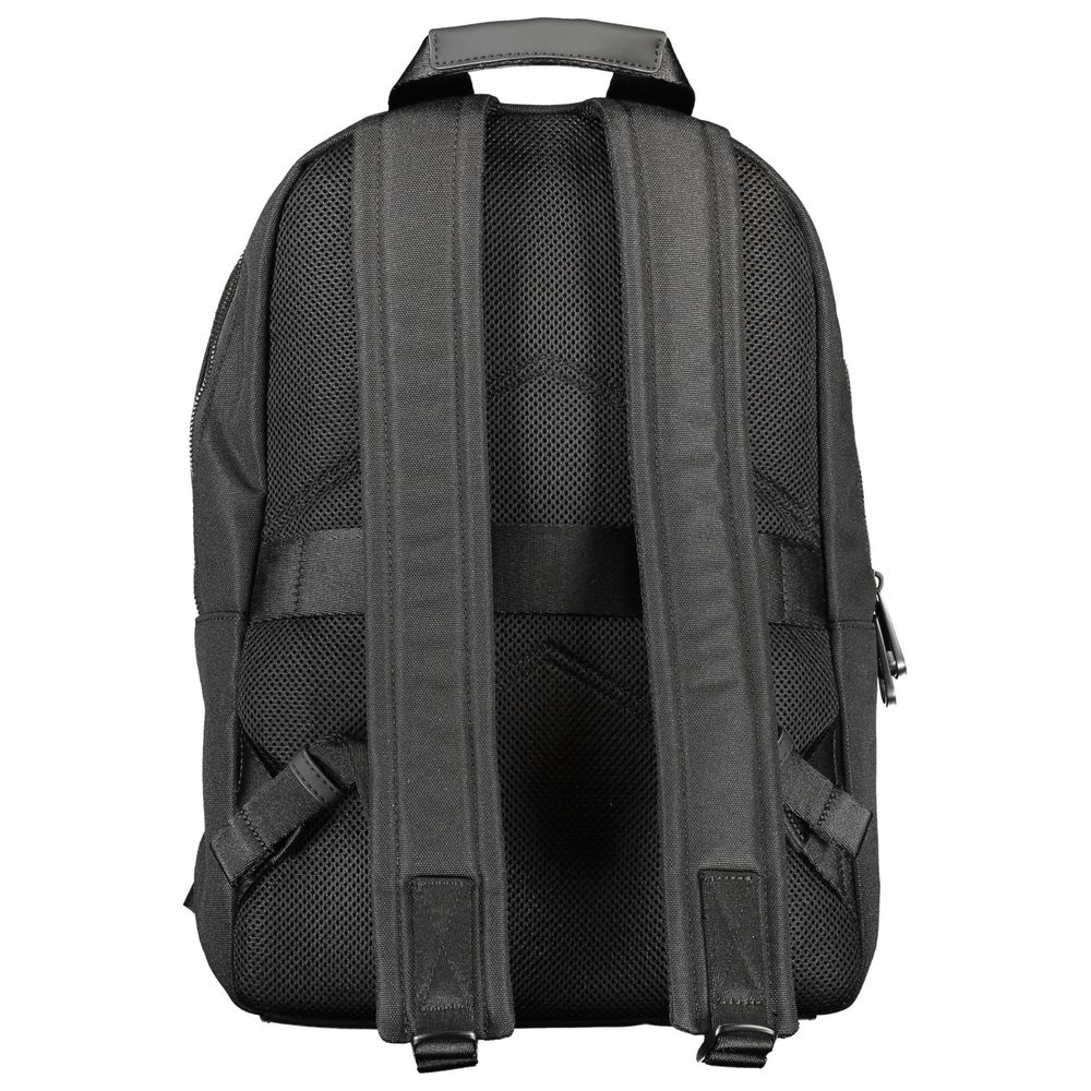 Schwarzer Rucksack aus Polyester für Herren