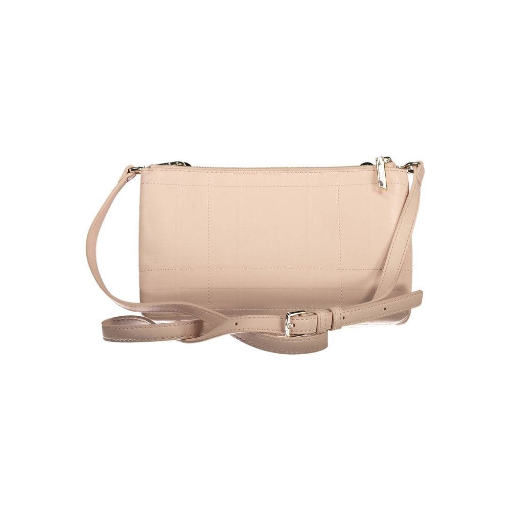 Rosa Polyurethane Damen Handtasche